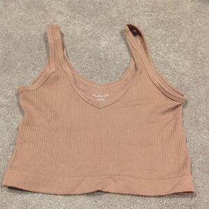 Urban Outfitters Brown Ribbed Camisole